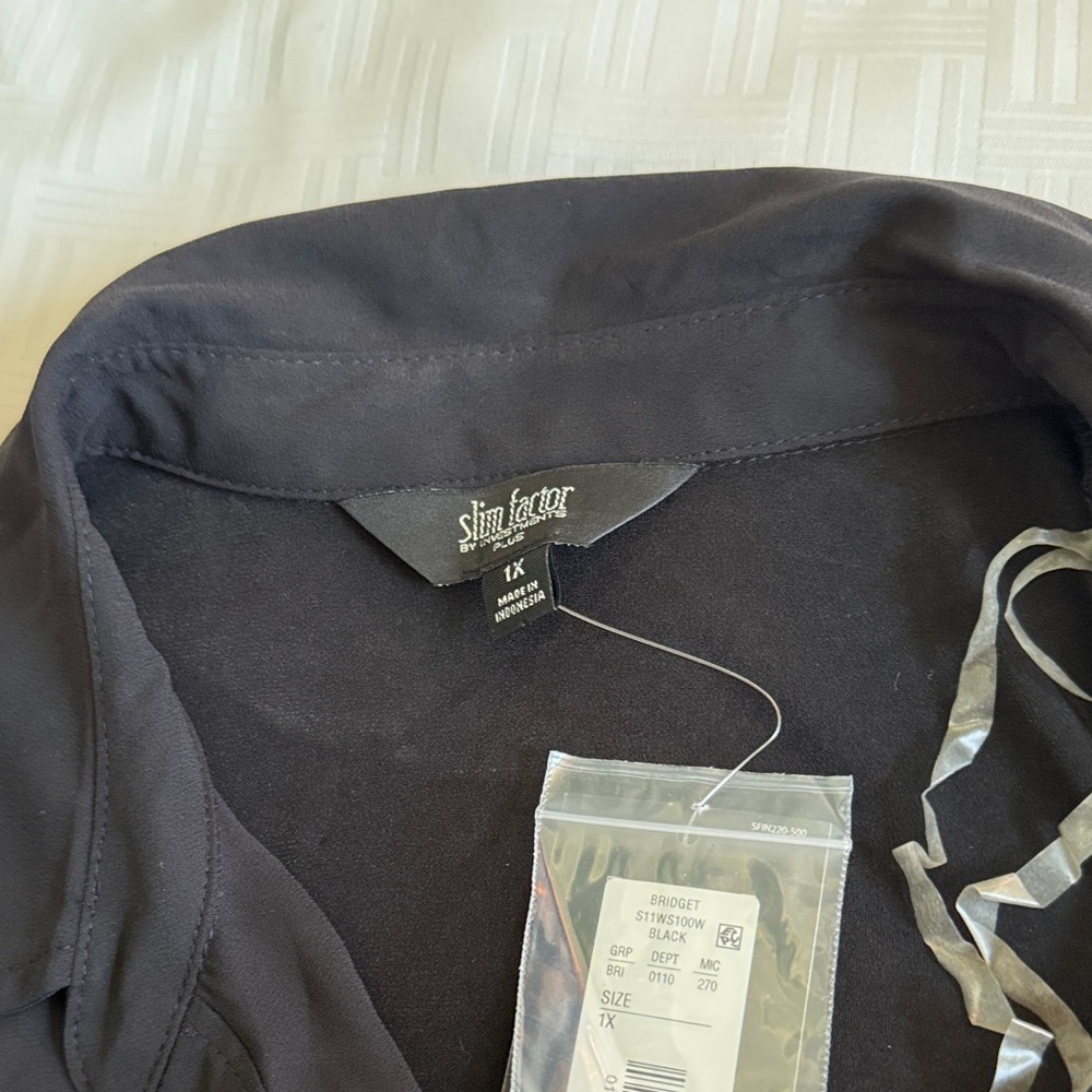 Slim Factor Black Shirt 1X